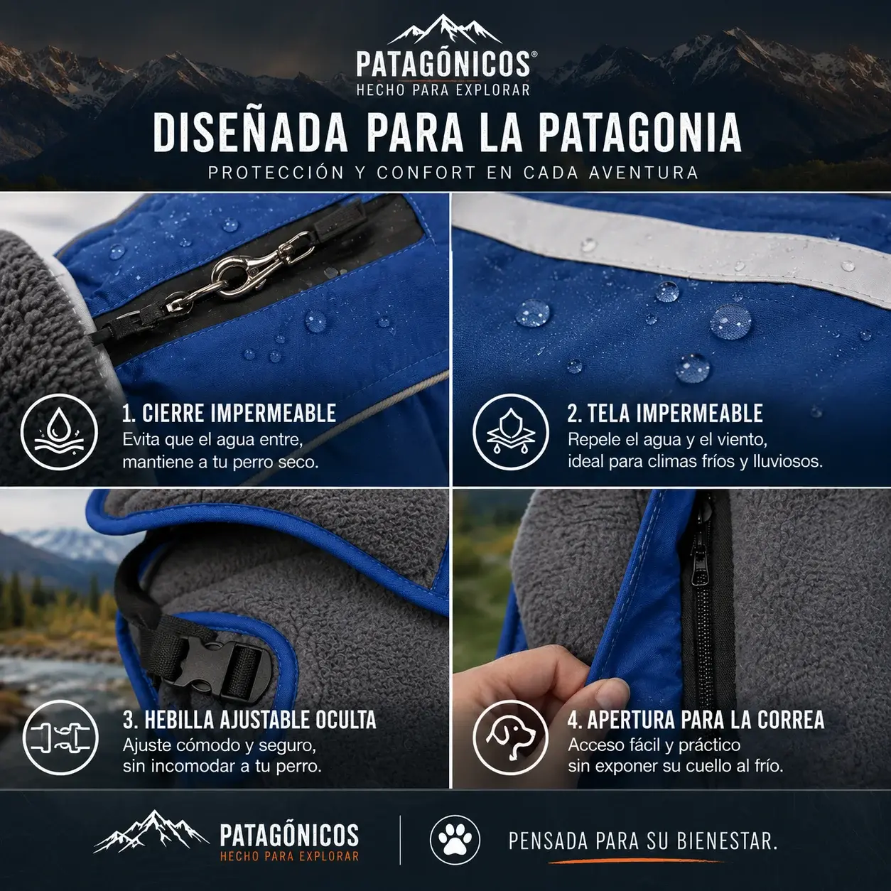 CAPA IMPERMEABLE AJUSTABLE Info 2