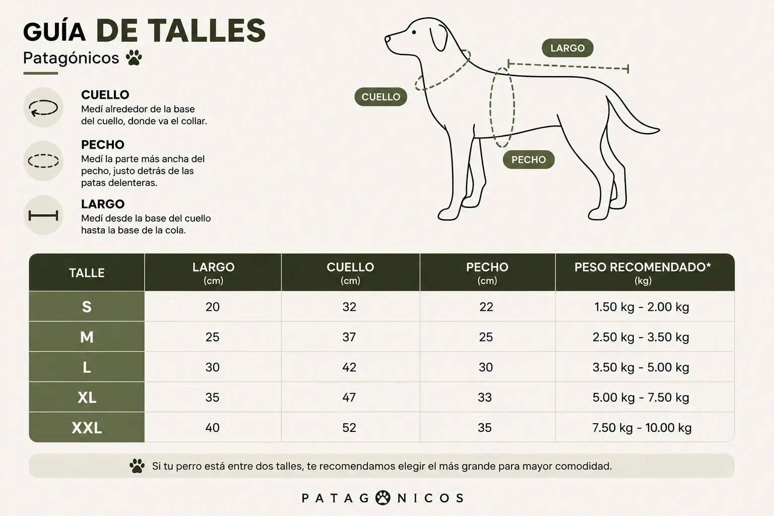 BUZO CON CAPUCHA PERROS CHICOS Info 1